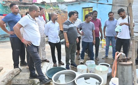  शुद्ध पेयजल सप्लाई को लेकर आयुक्त ने किया निरीक्षण