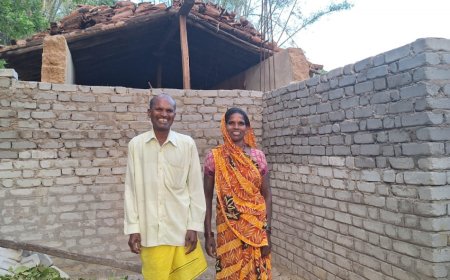 कच्चे मकानों की दीवार ही नहीं टूटी..मुसीबते भी टूट कर खुशियों को कर रही पक्का