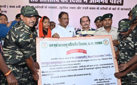 मुख्यमंत्री विष्णु देव साय ने ‘गजरथ यात्रा’ का किया शुभारंभ, मानव-हाथी द्वंद रोकने की अनूठी पहल