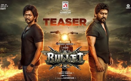 राघव लॉरेंस और उनके भाई एल्विन अभिनीत सुपर-नैचुरल एक्शन थ्रिलर बुलेट का तेलुगु टीजऱ जारी 