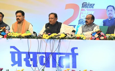 शासन के 2 वर्ष : जनविश्वास से जनकल्याण तक - शासन की जनकल्याणकारी योजनाओं से समग्र विकास की ओर तेजी से आगे बढ़ रहा है छत्तीसगढ़ - मुख्यमंत्री  विष्णु देव साय