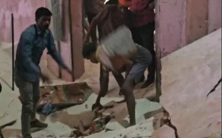 सूरजपुर जिले के नयनपुर स्थित मित्तल कोल्ड स्टोरेज में  सुबह करीब 10 बजे दीवार गिरने से तीन मजदूरों की मौत