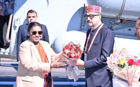 राष्ट्रपति श्रीमती द्रौपदी मुर्मू का आत्मीय स्वागत