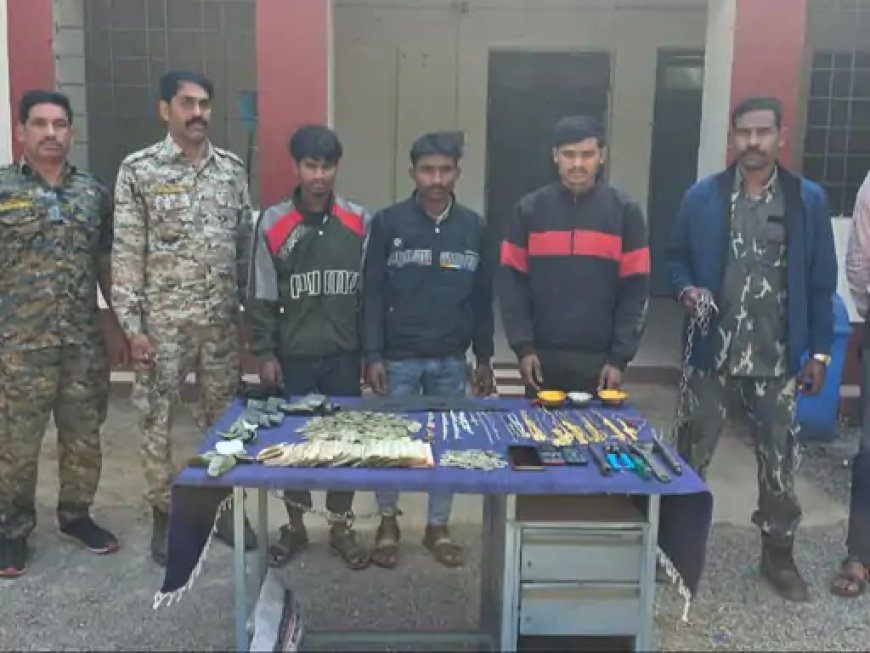 छ्त्तीसगढ़ के बस्तर जिले में पुलिस ने 3 राज्यों में चोरी करने वाले 3 चोरों को गिरफ्तार किया