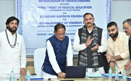 मुख्यमंत्री  विष्णुदेव साय ने रायपुर साहित्य उत्सव की वेबसाइट का किया लोकार्पण