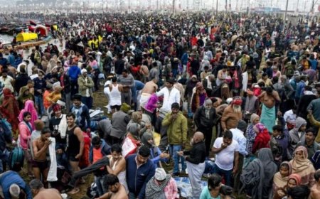 माघ मेला: संगम तट पर श्रद्धा का सैलाब, पहले दिन सुबह 8 बजे तक ही 6.5 लाख ने लगाई डुबकी