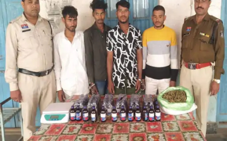 रायपुर पुलिस ने नशे के खिलाफ चलाए जा रहे विशेष अभियान ऑपरेशन निश्चय के तहत 4 तस्करों को गिरफ्तार किया