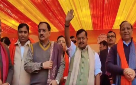 दिल्ली भाजपा के 'खिचड़ी उत्सव' में दिखा शक्ति प्रदर्शन, कार्यकारी अध्यक्ष नितिन नबीन का जोरदार अभिनंदन