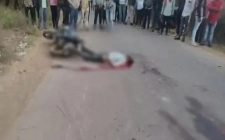 दुर्ग जिले में शुक्रवार  को सड़क हादसे में 2 लोगों की मौत हुई