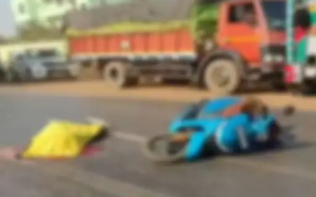 रायपुर–बलौदाबाजार एनएच में तेज रफ्तार ट्रक की चपेट में आने से स्कूटी सवार अधेड़ की मौत