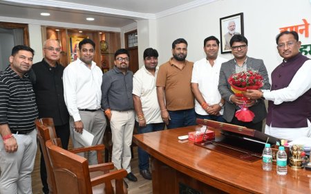 मुख्यमंत्री  साय से क्रेडाई और रियल एस्टेट के प्रतिनिधिमंडल ने की सौजन्य मुलाकात