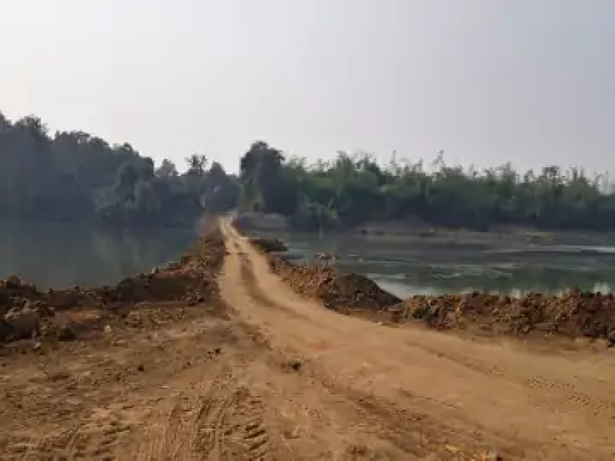 दुर्ग जिले के शिवनाथ नदी में ईंट-भट्टा ठेकेदार की मनमानी सामने आई