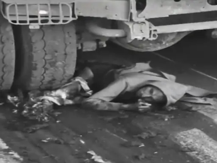 रायपुर-आरंग नेशनल हाईवे 53 पर शुक्रवार सुबह तेज रफ्तार हाईवा ने बाइक सवारों को कुचल दिया