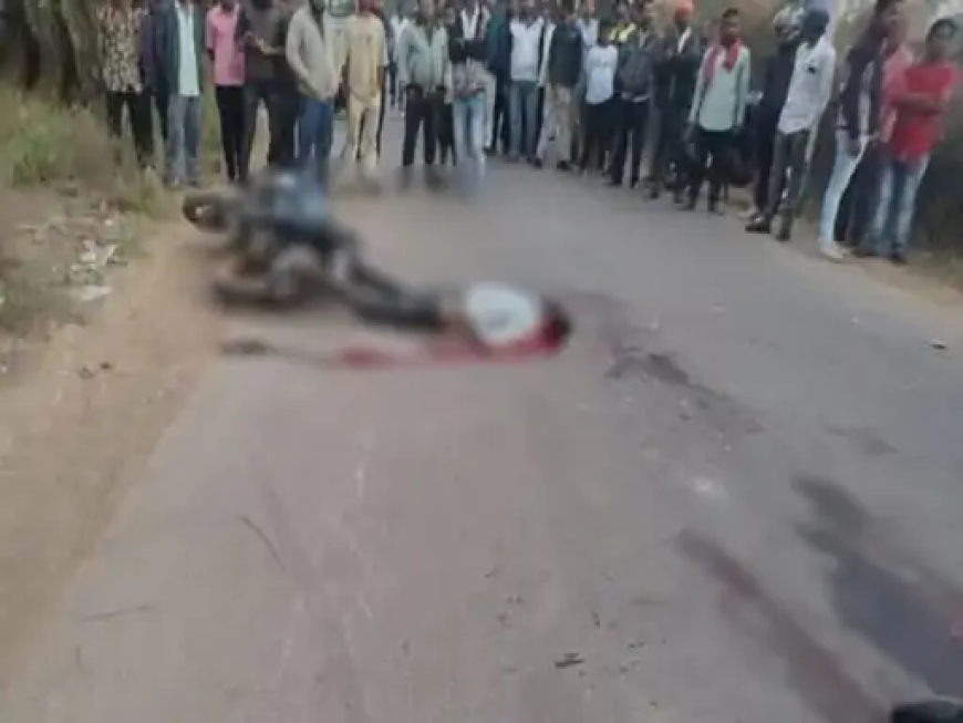 दुर्ग जिले में शुक्रवार  को सड़क हादसे में 2 लोगों की मौत हुई