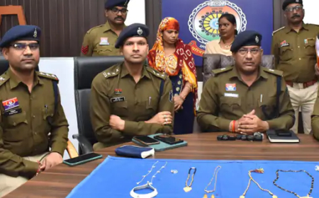 पद्मनाभपुर थाना क्षेत्र में घर के भीतर हुई बड़ी चोरी का दुर्ग पुलिस ने 24 घंटे से भी कम समय में सफल खुलासा करते हुए घरेलू कामकाज करने वाली महिला को गिरफ्तार किया