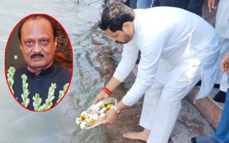 अजित पवार की अस्थियां हरिद्वार में विसर्जित, एनसीपी के युवा नेता ने गंगा में कीं प्रवाहित