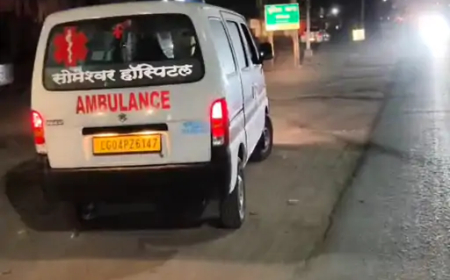 छत्तीसगढ़ के गरियाबंद जिले में रविवार को निमोनिया से पीड़ित 35 वर्षीय मरीज की ऑक्सीजन नहीं मिलने से एंबुलेंस में मौत