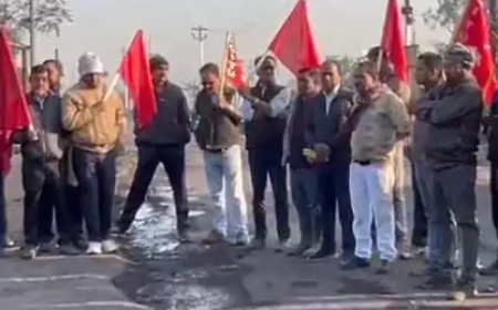 छत्तीसगढ़ के रायगढ़ जिले में ट्रेड यूनियन अपनी मांगों को लेकर गुरुवार को विरोध प्रदर्शन करेंगे