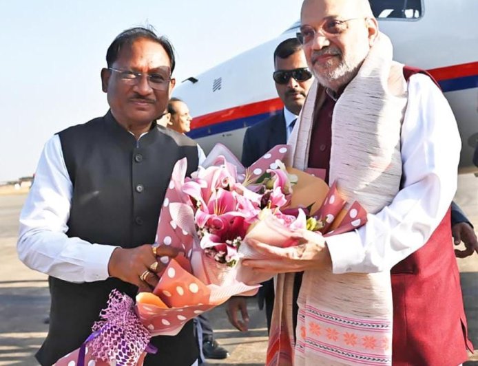 तीन दिवसीय छत्तीसगढ़ दौरे पर पहुंचे केंद्रीय गृह एवं सहकारिता मंत्री अमित शाह : मुख्यमंत्री  विष्णुदेव