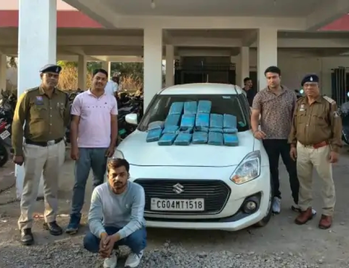 ओडिशा से गांजा लाकर रायपुर में बेचने की कोशिश कर रहे एक अंतर्राज्यीय तस्कर को पुलिस ने गिरफ्तार किया