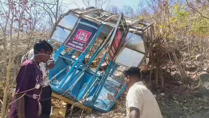 खल्लारी रोपवे हादसा: शिक्षिका की मौत, 16 श्रद्धालु घायल, लापरवाही पर FIR दर्ज