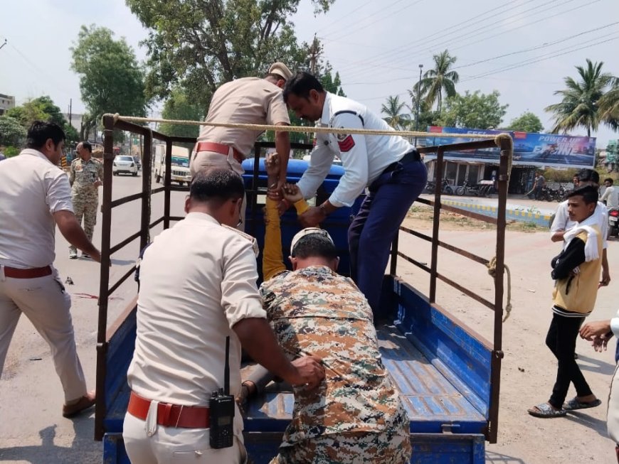 जगदलपुर में भीषण सड़क हादसा: फॉलो गाड़ी की टक्कर से 2 मिस्त्रियों की मौत, 100 किमी/घंटा थी रफ्तार