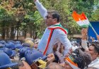 दुर्ग निगम कार्यालय का कांग्रेस ने किया घेराव, पानी-सफाई और भ्रष्टाचार के मुद्दों पर प्रदर्शन