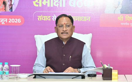 छत्तीसगढ़ के मुख्यमंत्री विष्णु देव साय ने उत्तरदायी शासन की प्रतिबद्धता दोहराई, विकास और जनकल्याण योजनाओं की समीक्षा की