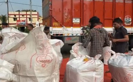 छत्तीसगढ़-यूपी बॉर्डर पर 1198 किलो गांजा जब्त, नारियल की भूसी के नीचे छिपाकर ले जा रहे थे तस्कर
