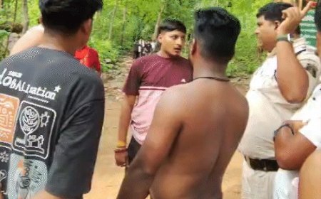 गरियाबंद के चिंगरापगार वाटरफॉल में बवाल: एंट्री को लेकर टूरिस्ट और ग्रामीणों में मारपीट, वाहनों में तोड़फोड़