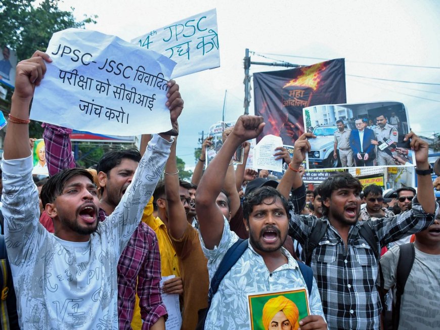 भर्ती परीक्षा में कथित गड़बड़ियों को लेकर झारखंड में प्रदर्शन तेज, छात्रों का आंदोलन हुआ उग्र